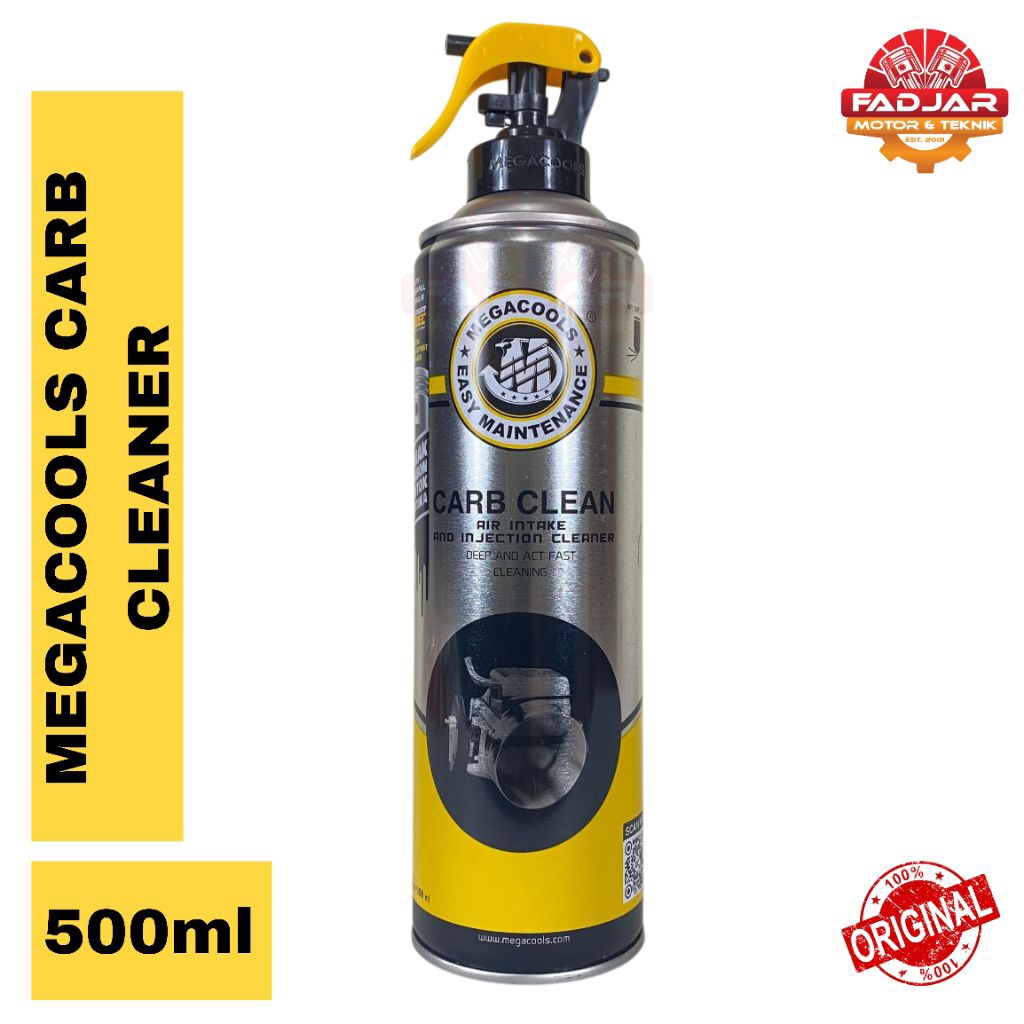 Megacools Carb Clean 500ml Pembersih Karburator & Injeksi Motor | Carb Cleaner Spray