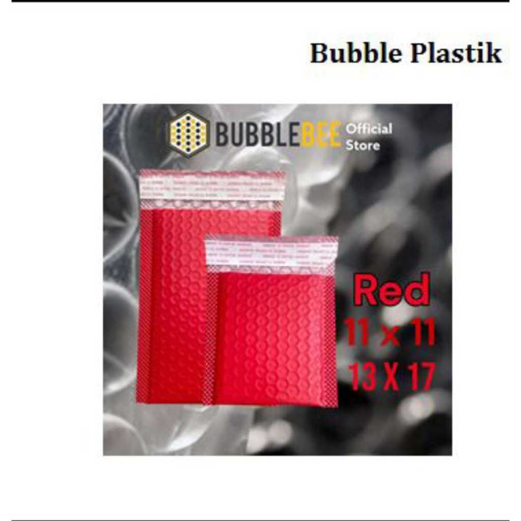 

Amplop Bubble Red/Merah doff