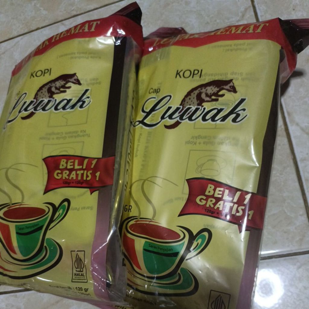 

Kopi Luwak HEMAT 1 pack isi 2 bungkus