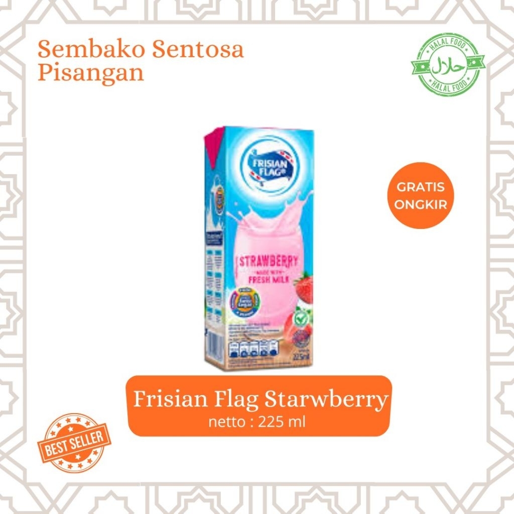 

Frisian Flag Starwberry 225 ml