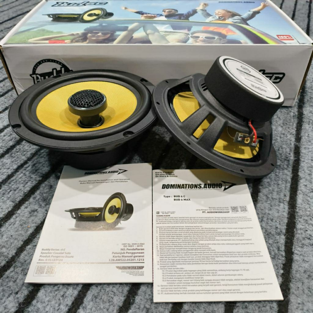 Speaker Coaxial Dominations BUDDY 6 C ukuran 6,5 inch