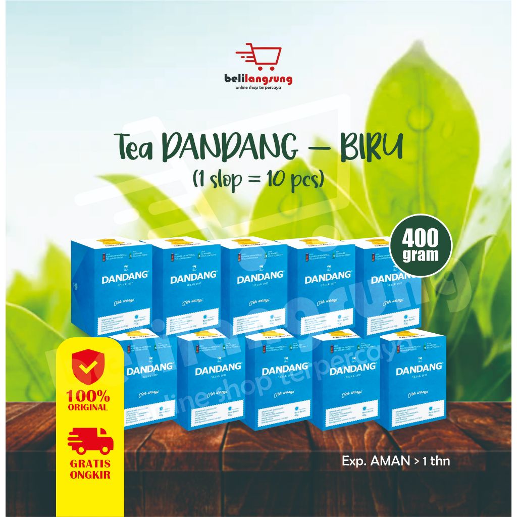 

TEH DANDANG BIRU (GRATIS ONGKIR) - 1 SLOP (GROSIR HARGA BEDA)