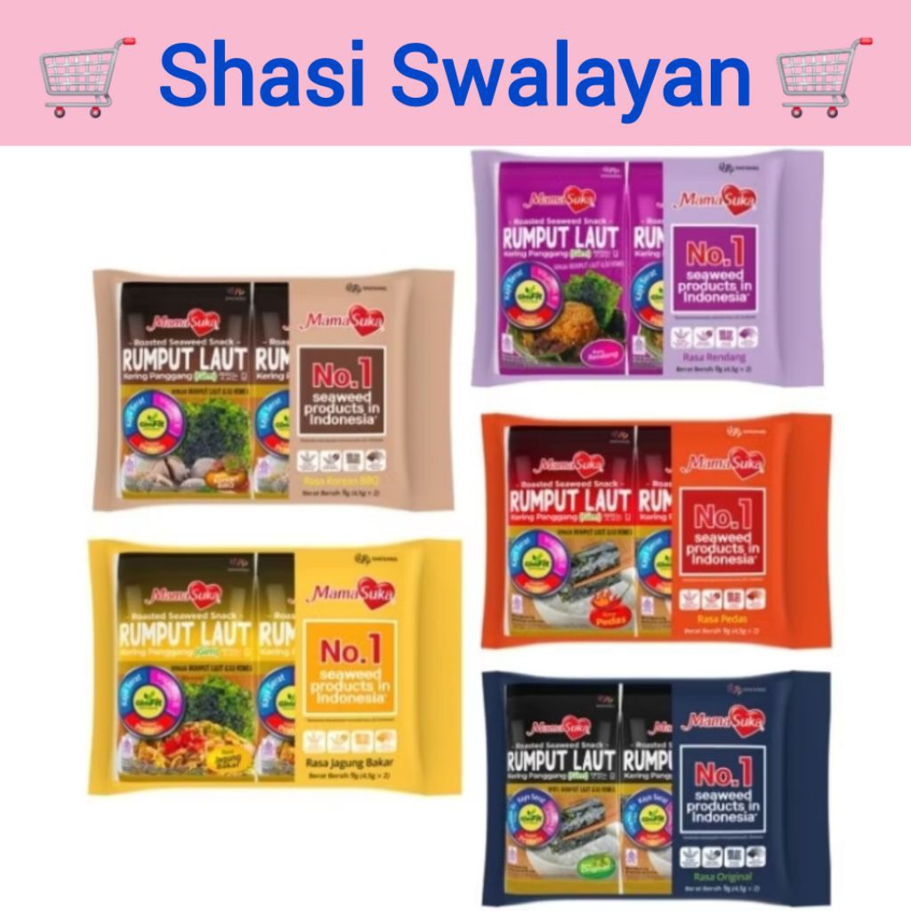 

MamaSuka Rumput Laut Panggang 2pcs x 4,5g