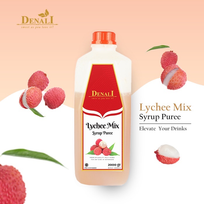 

[oddsolshop] pekanbaru/Denali Lychee Syrup Pree 2KG / Sirup Leci 2000GR