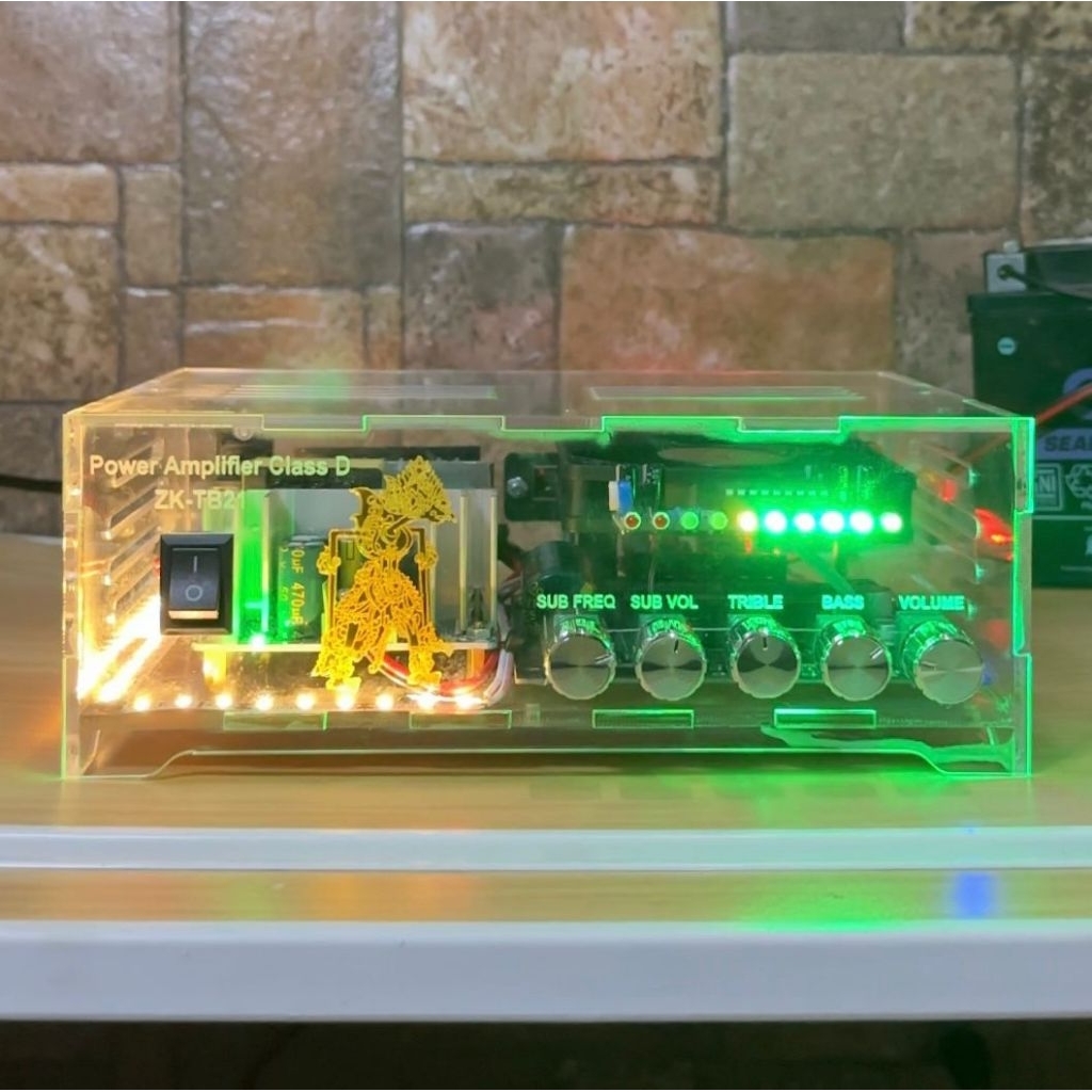 Power Amplifier ZK-TB21 Box Akrilik