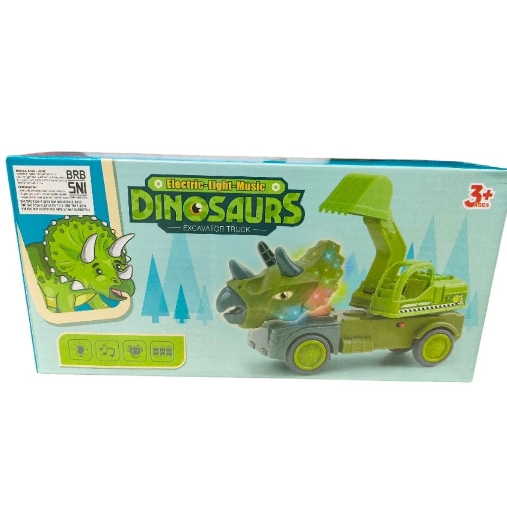 Mainan Anak Cowok Mobil Truck Molen Dino & Excavator Dino/ 833-49
