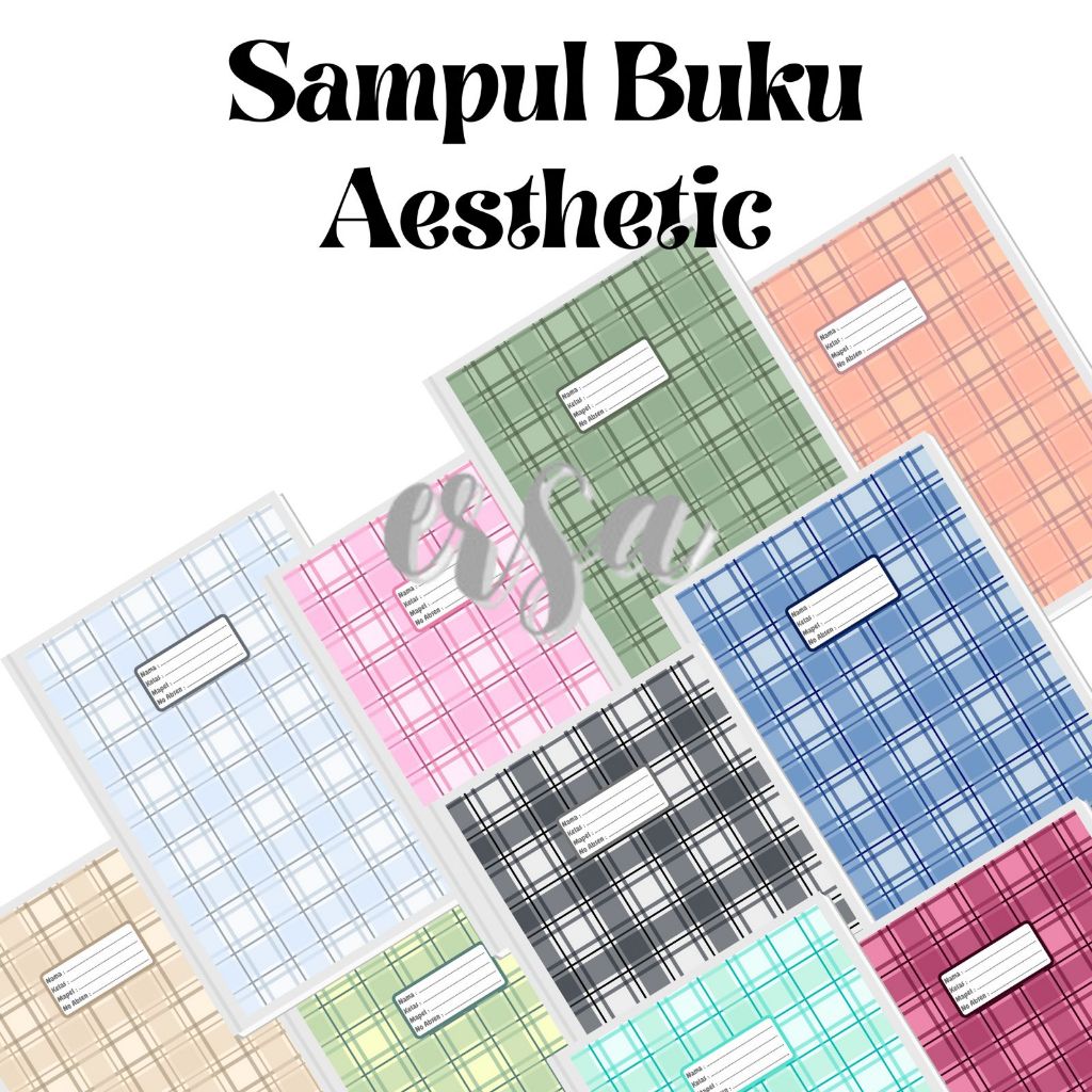 

5 LEMBAR SAMPUL BUKU TULIS AESTHETIC KOTAK UKURAN BUKU SIDU DAN BIGBOSS #0