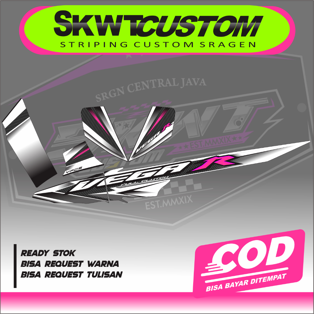 STRIPING VEGA R LAMA VEGA KOTAK VEGA LAMA VARIASI