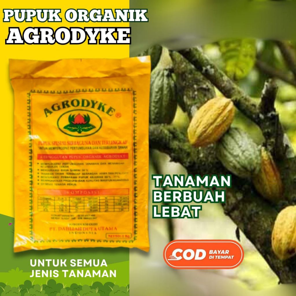 PUPUK ORGANIK AGRODYKE 100% Asli| BISA COD