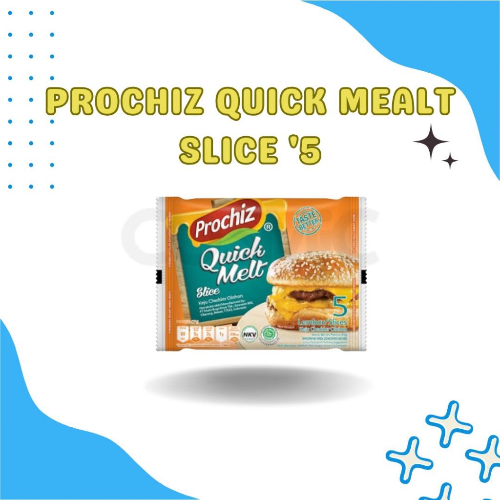 

PROCHIZ QUICK MELT Cheddar CEPAT LELEH SLICE '5