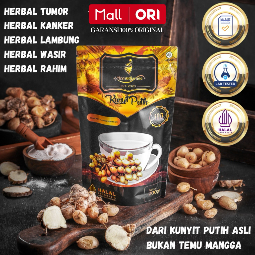 

Kunyit Putih Herbal untuk Kista / Mioum / Kanker / Tumor / Benjolan / Wasir / Keputihan Parah/ Sakit Gigi/ Gusi Bengkak