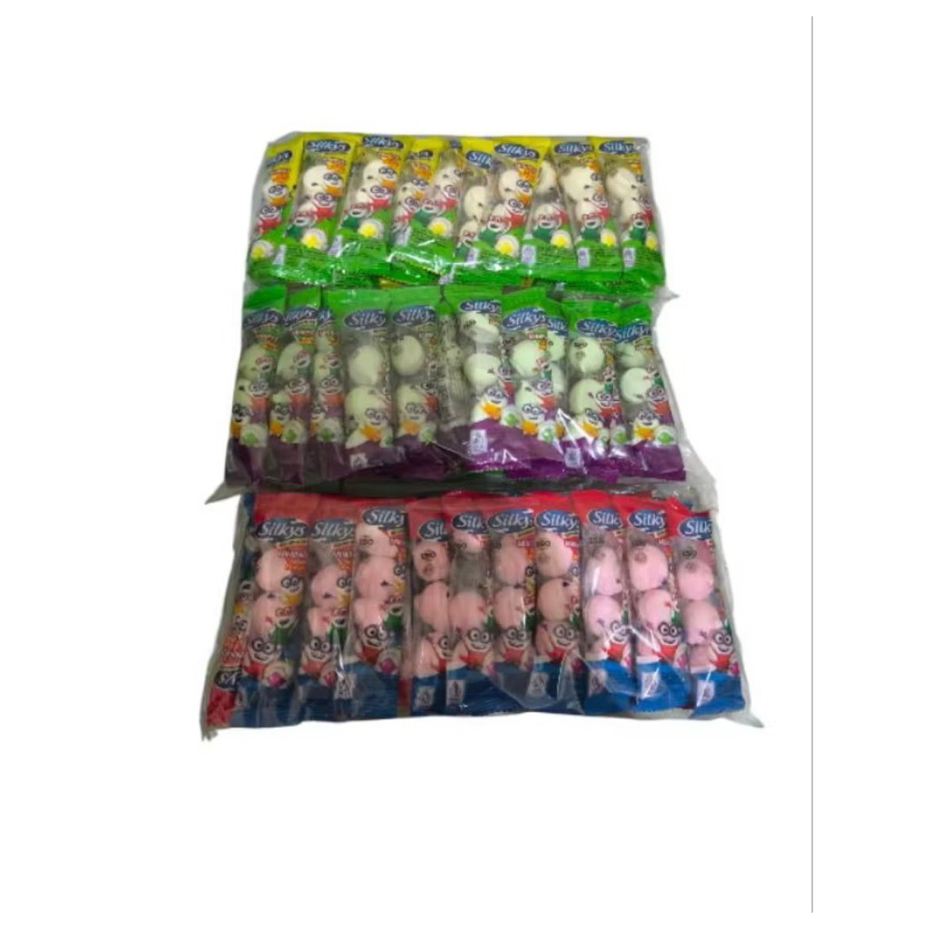 

Silkys Minipao Marshmallow Bentuk Pao Kenyal isi 60 - MINI PAO MIX 60pcs