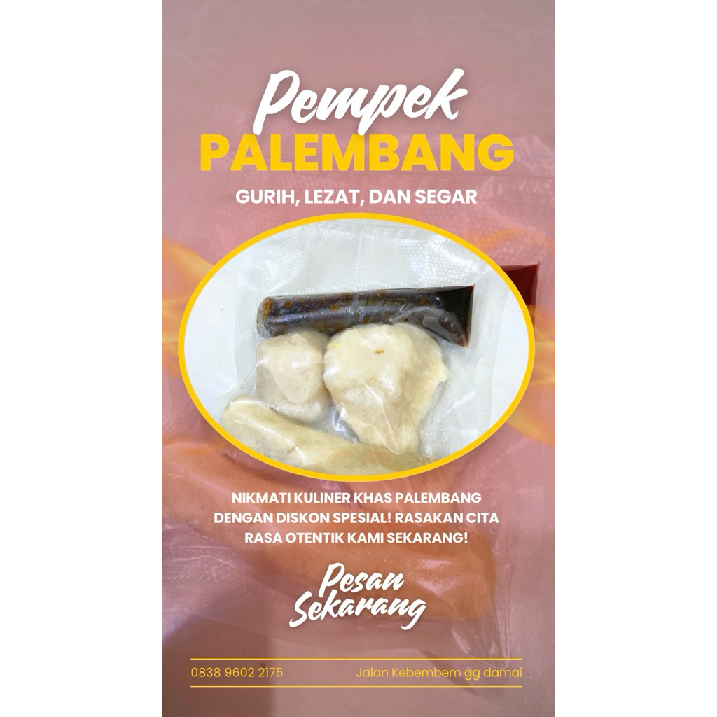 

Pempek Asli Palembang Isi 3 Lengkap Dengan Kuah Cuko Segar