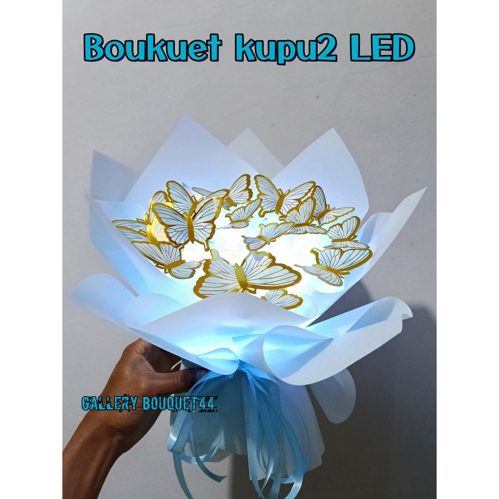 BUKET KUPU2 LAMPU LED ,BUKET VIRAL KUPU2 LAMPU LED, BUKET WISUDA, BUKET KEKINIAN