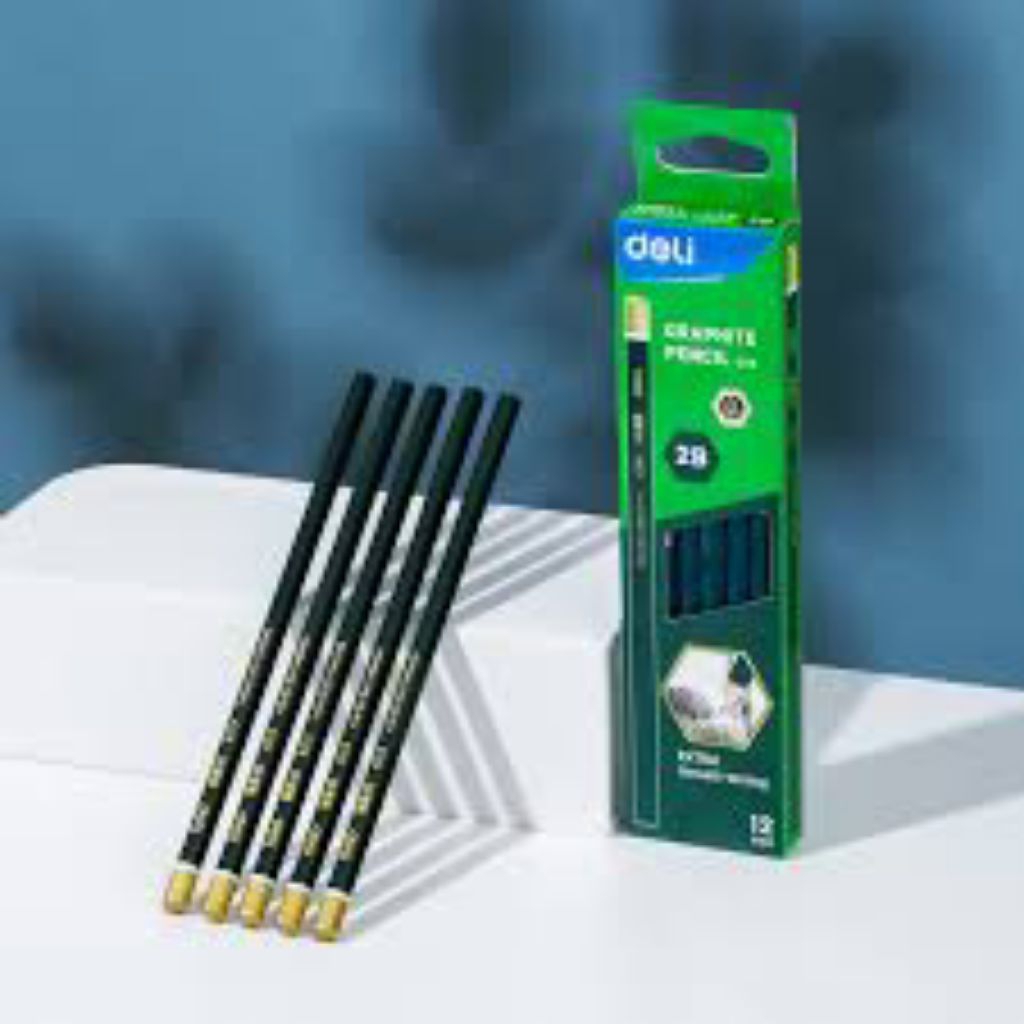 

Pensil Deli Graphite Pencil 2B EC29 Isi 12 pcs