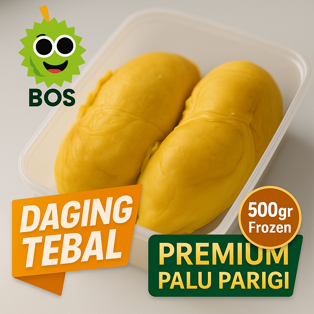 

Durian Montong kupas 1/2kg Premium Sulawesi