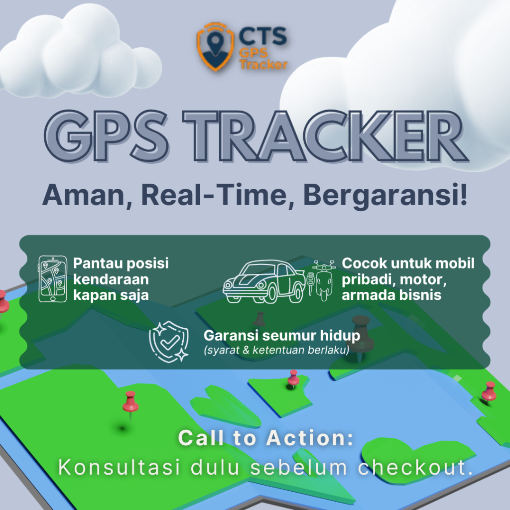 GPS Tracker Mobil Motor Aman Real-Time + Pemasangan Gratis Bandung | Garansi Seumur Hidup