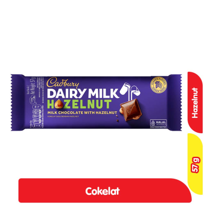 

Cadbury Dairy Milk Cokelat Batang Hazelnut 57 g