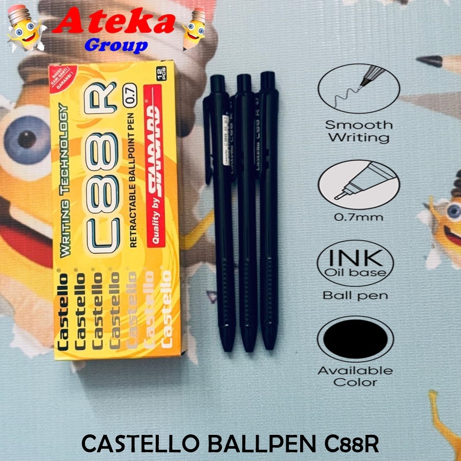 

[BOX/12PCS] CASTELLO BALLPEN C88R PEN CETEK STANDARD