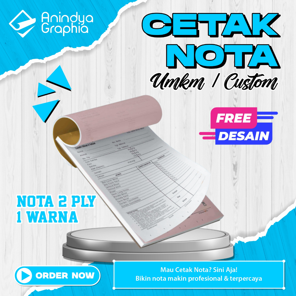 

Nota NCR 1/4 Custom | Cocok untuk Pengusaha / UMKM