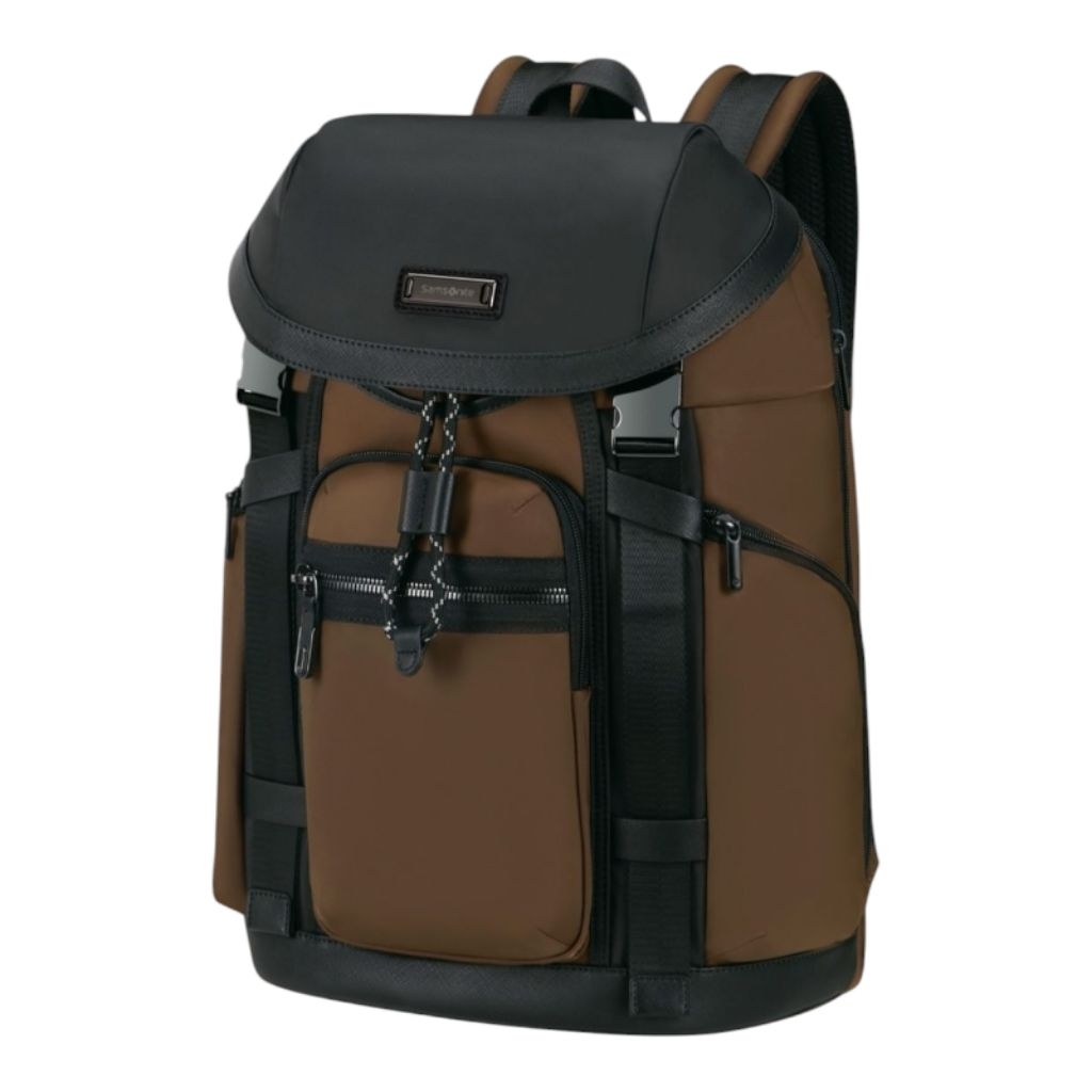 Samsonite Relyon Flap Backpack M Laptop 15.6 inch Tas Ransel Pria
