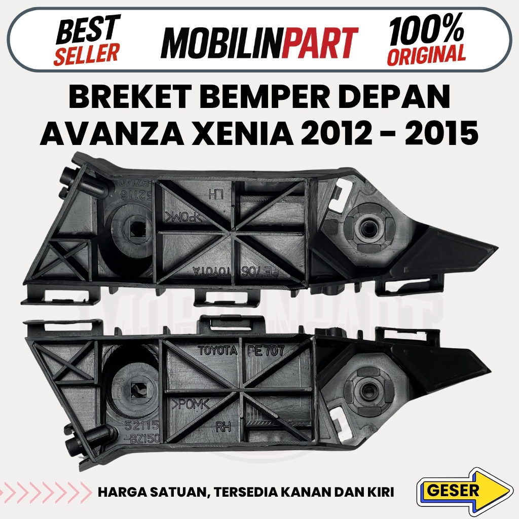 Breket Bemper Depan Avanza Xenia 2012 - 2015 Termurah Original