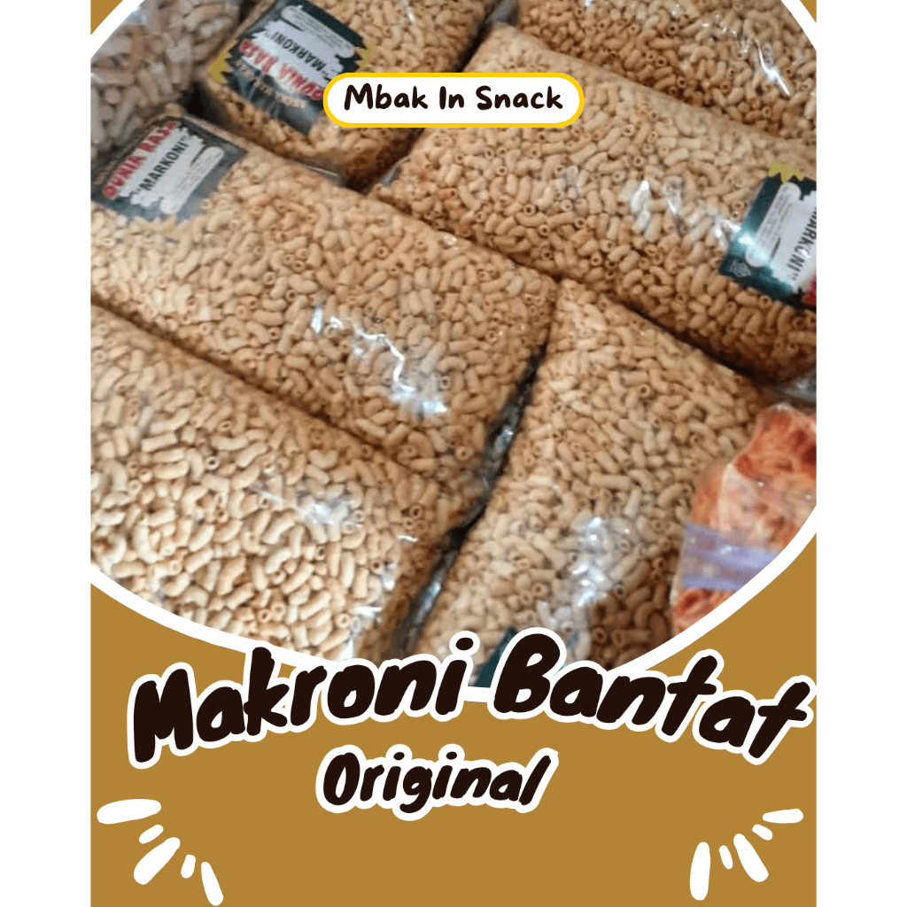 

Makroni Bantat 500gr Original Asin Gurih
