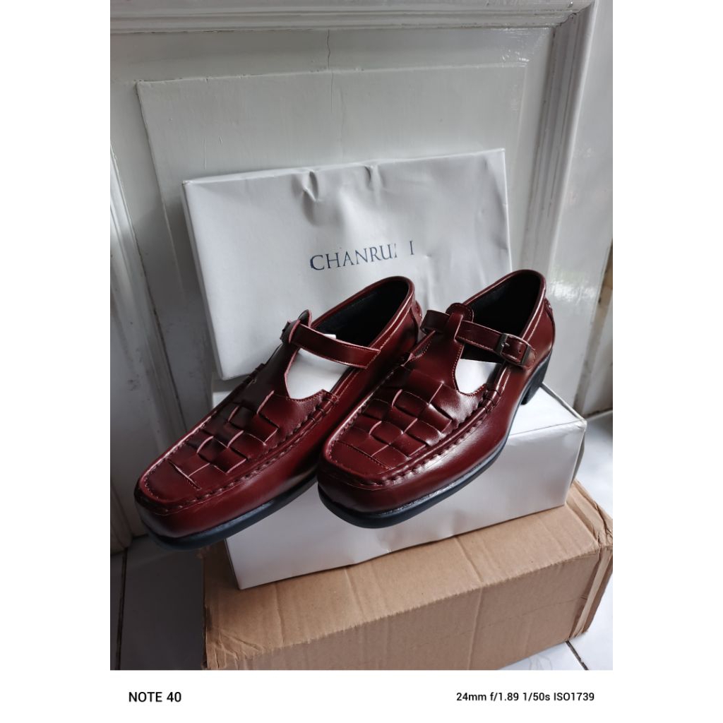 Sepatu Kulit Original Chanrumi Size 38