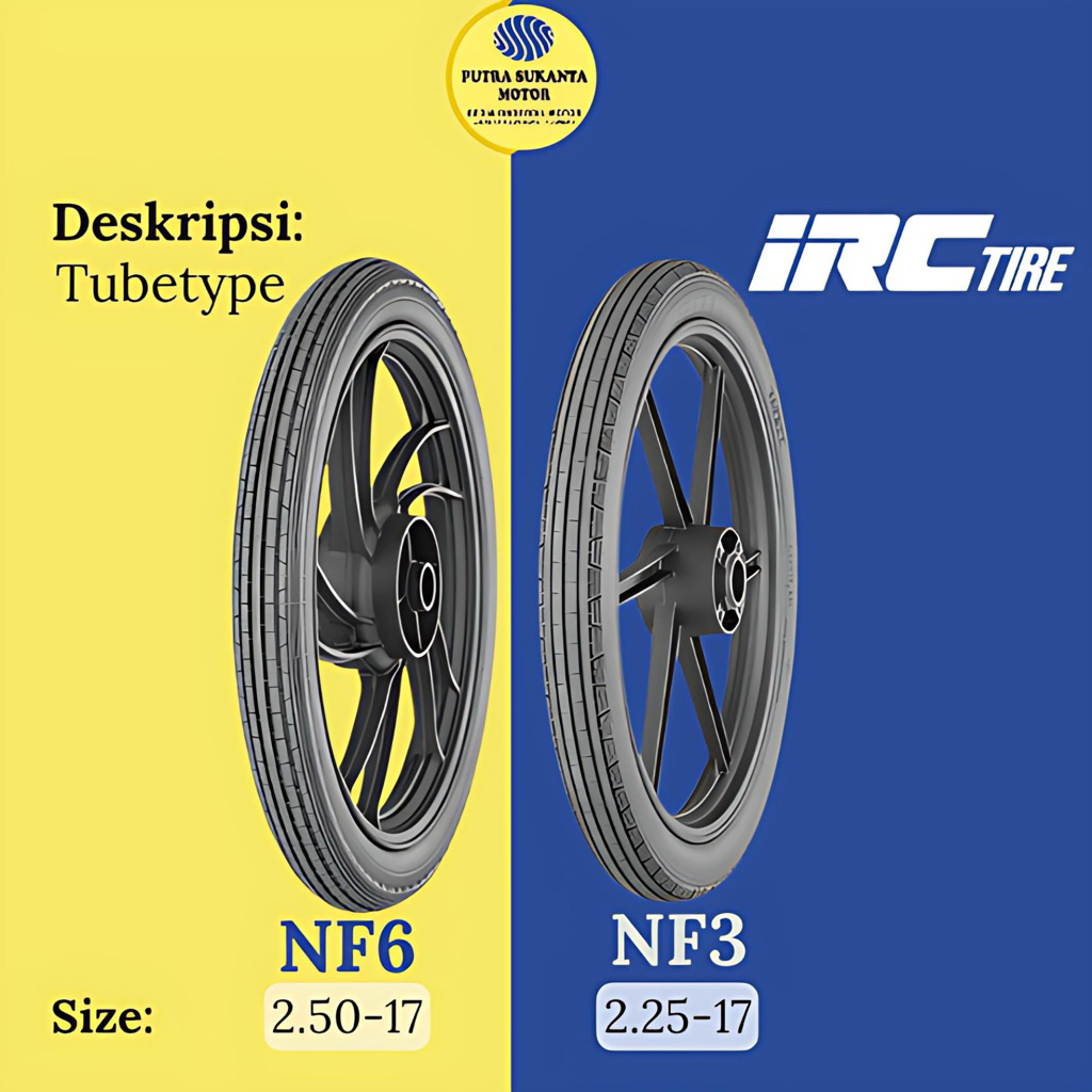 BAN IRC NF3 225 DAN 250 NF6 RING 17 TUBETYPE GRAND, ASTREA, PRIMA
