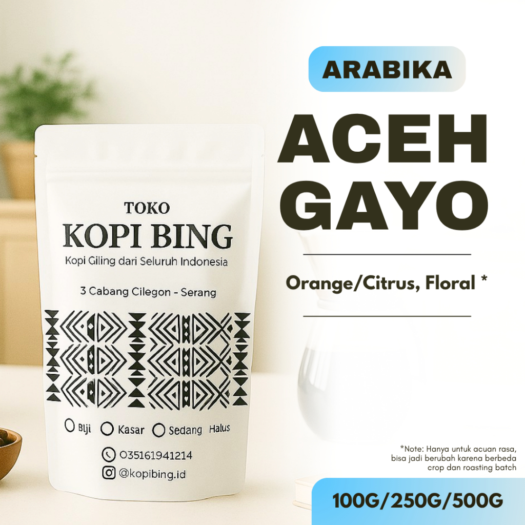 

Kopi Bing Kopi Arabika Aceh Gayo. Kopi premium 250gr