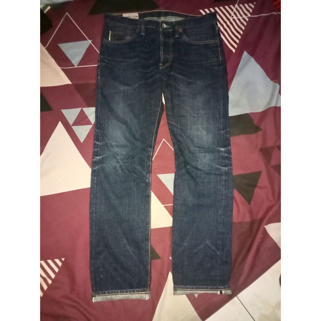 Celana jeans selvedge WINGMAN HEMP DENIM 15OZ not Sage oldblue momotaro iron heart samurai flathead 