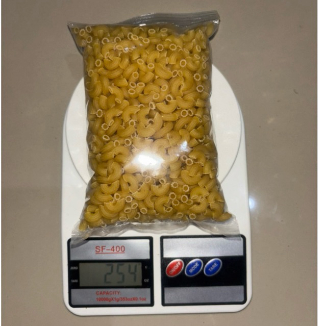 

Makaroni mentah sedani 1kg 500gr 250gr 50gr