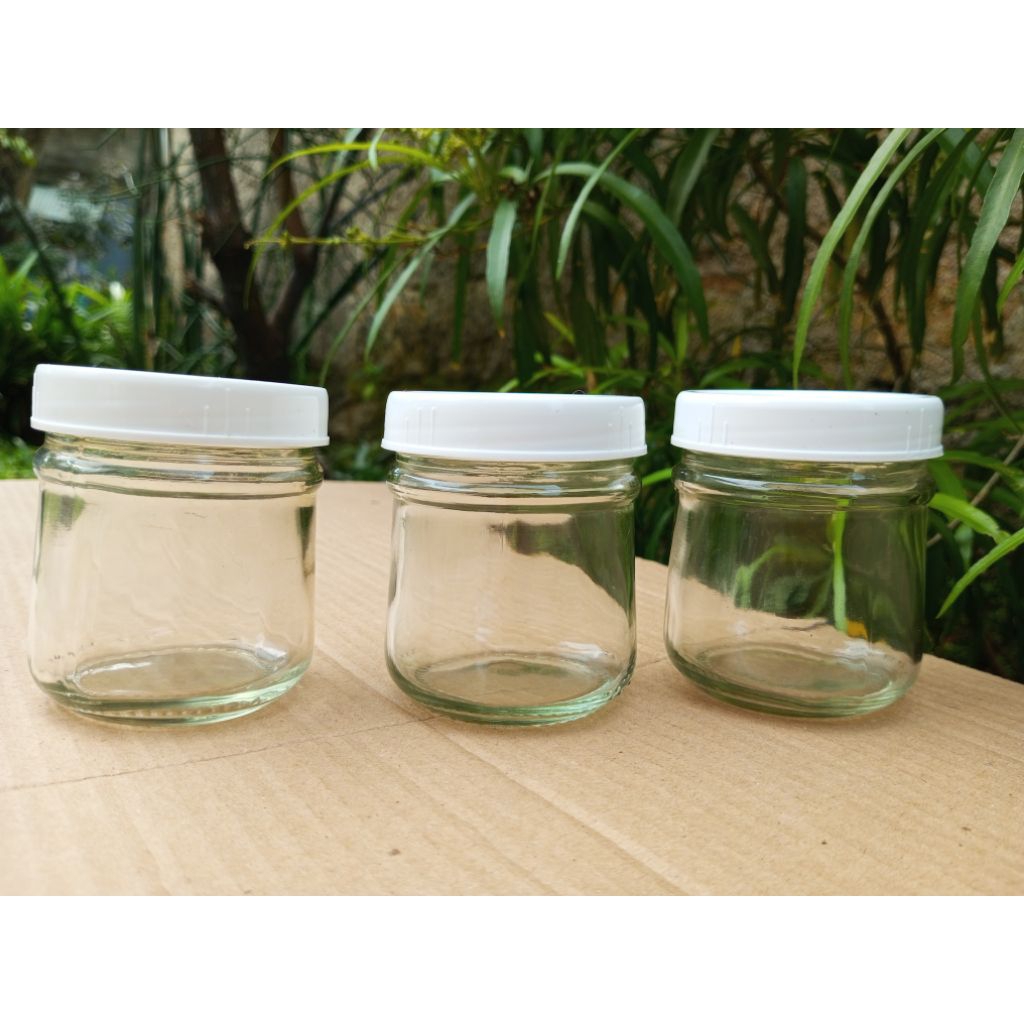 botol kaca jar 150ml / botol selai 150ml / toples kaca sambal 150ml /