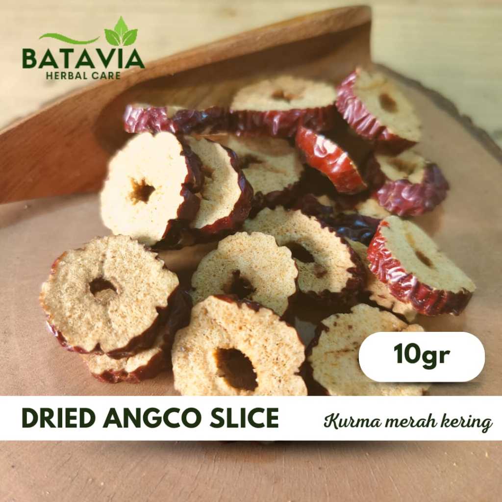 

Angco Slice Kurma Merah Kering Iris Hong Zhao Jujube Dried Red Dates Kurma Cina Kering