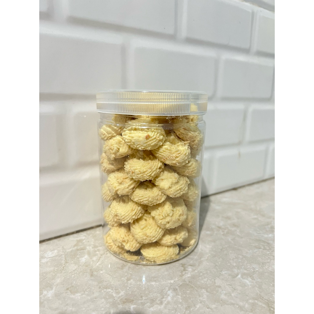 

kue sagu keju dan bimoli premium 800ml | kemasan toples pet jar tabung | kue kering | kue lebaran | hampers