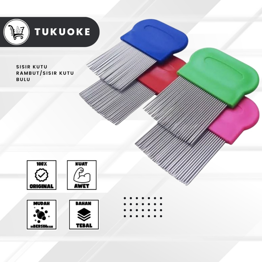 SISIR KUTU RAMBUT/SISIR KUTU BULU/ SISIR KUTU / SISIR KUTU KUCING / PERONTOK KUTU KETOMBE