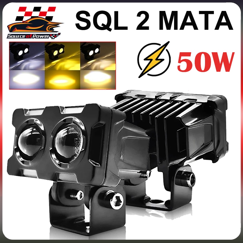 Lampu Tembak Sorot LED Laser 2 Mata Lampu Sorot Led Lampu Tembak SQL 2 Mata Lampu Tembak Led Motor D