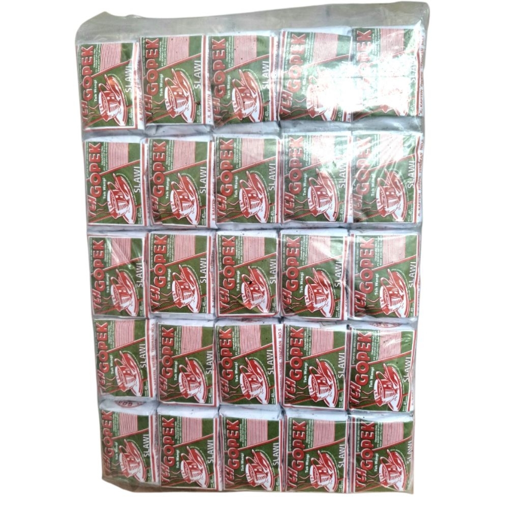 

Teh gopek 40 gram PERBALL isi 100 pcs