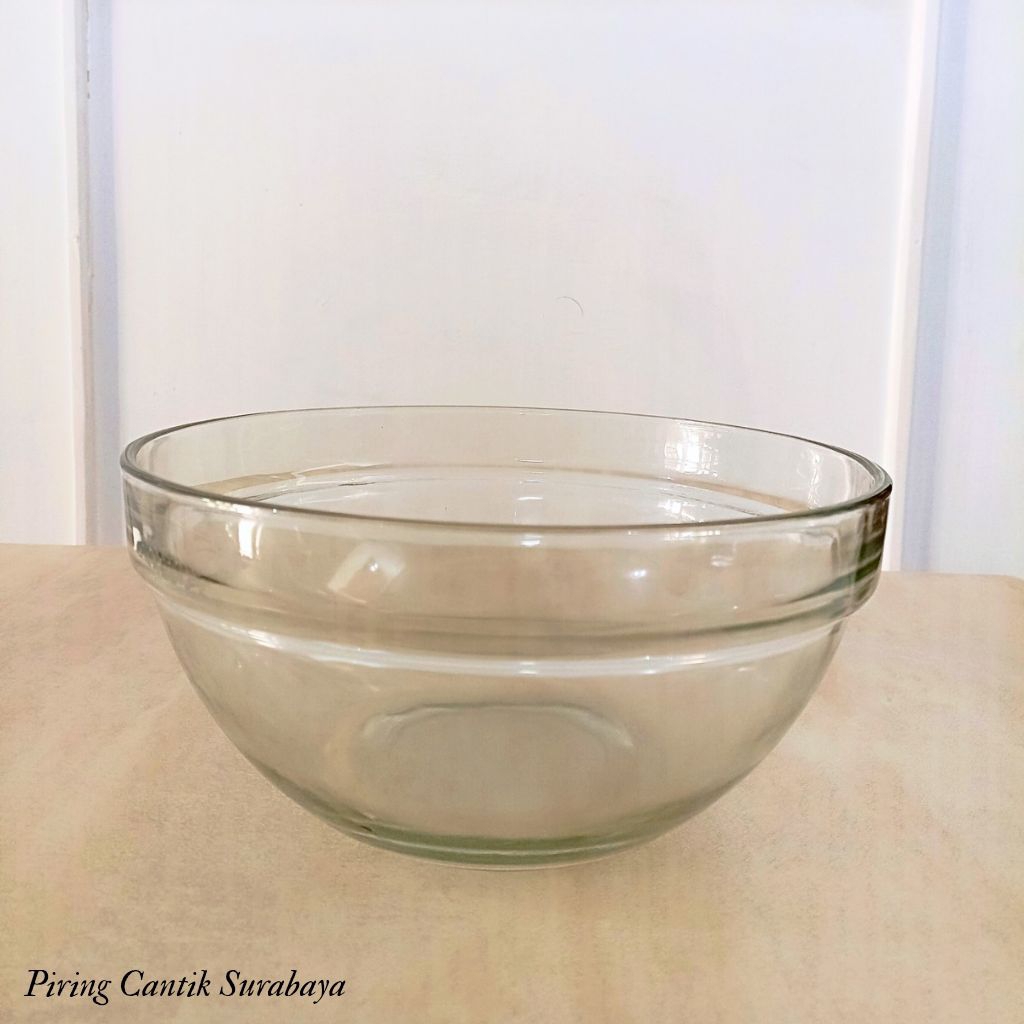 Mangkok Kaca Bening Serbaguna – Ukuran Sangat Besar| Wadah Makanan Kaca
