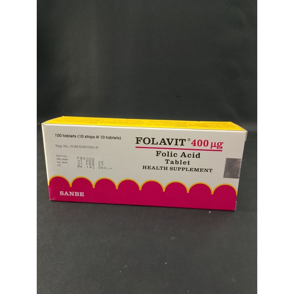 Folavit, Vitamin Ibu Hamil, Vitamin Untuk Promil, Folavit 1 Tablet