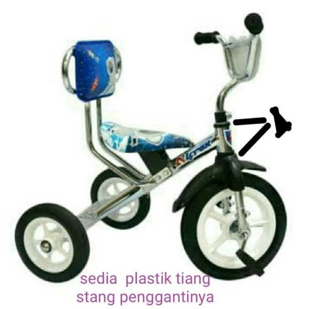 kom fork / mangkok stir sepeda roda 3 terbuat dari besi kuat