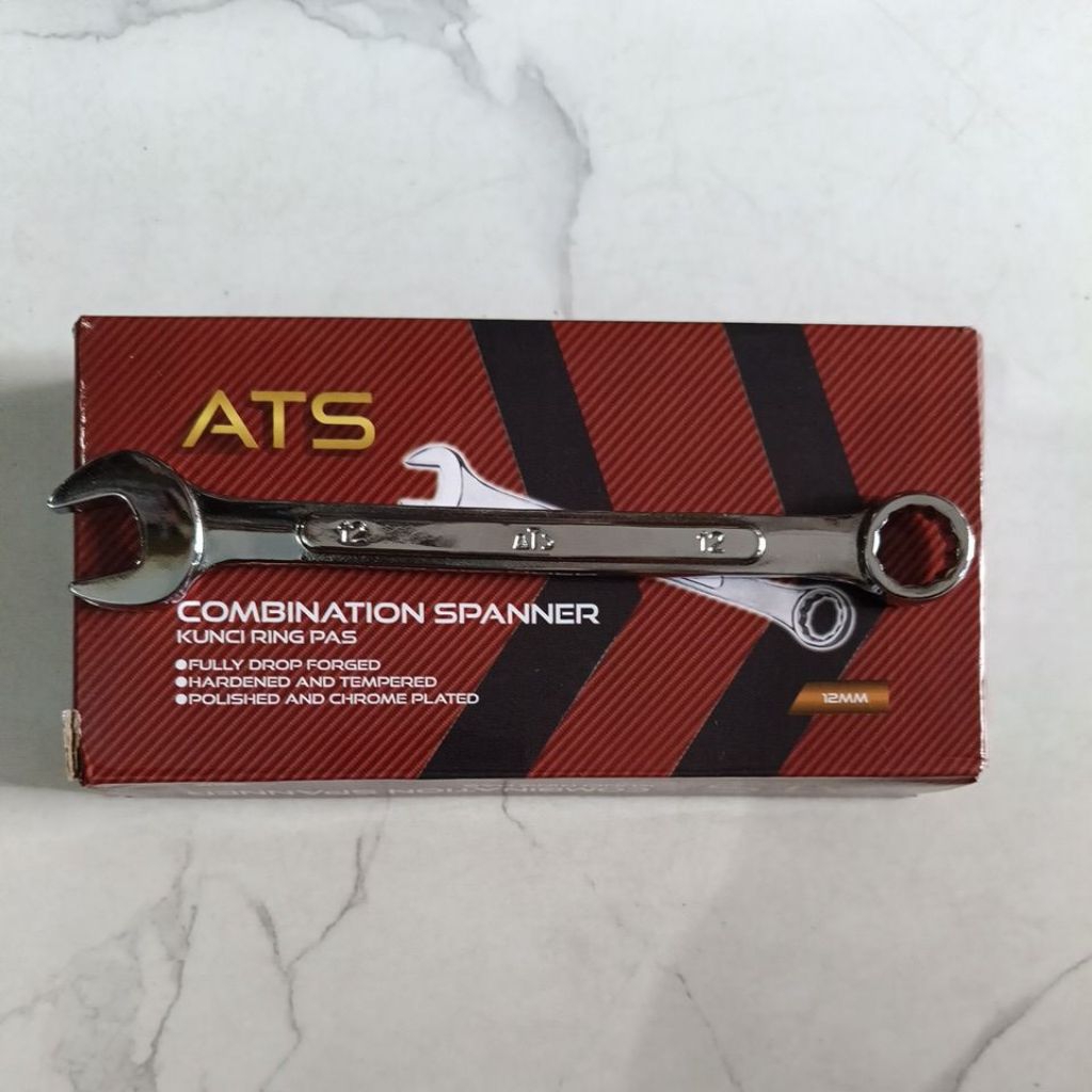 1BOX ISI 10PCS KUNCI RING PAS ATS 12MM RING PAS ATS 12 MM ORIGINAL