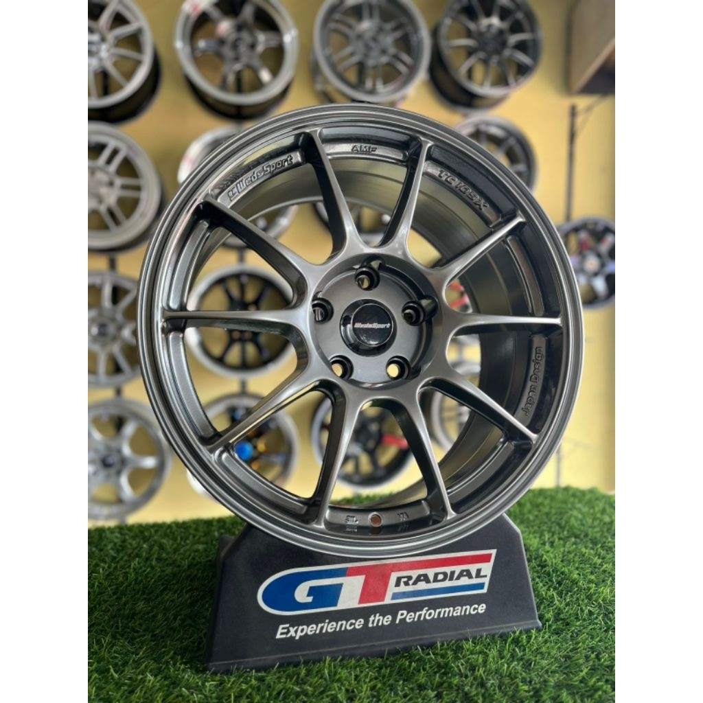velg wedsport tc105 r17 hyper black pcd 5x114 kondisi baru
