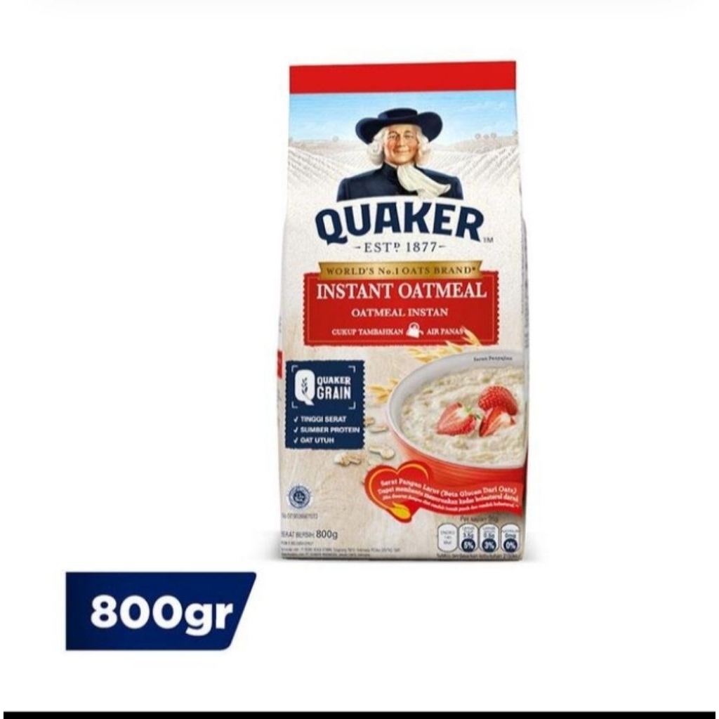 

quaker oatmeal seduh 800 gram