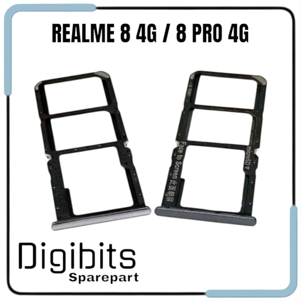 Simtray Simlock Slot Tempat Kartu Sim Card Realme 8 / 8 Pro 4G