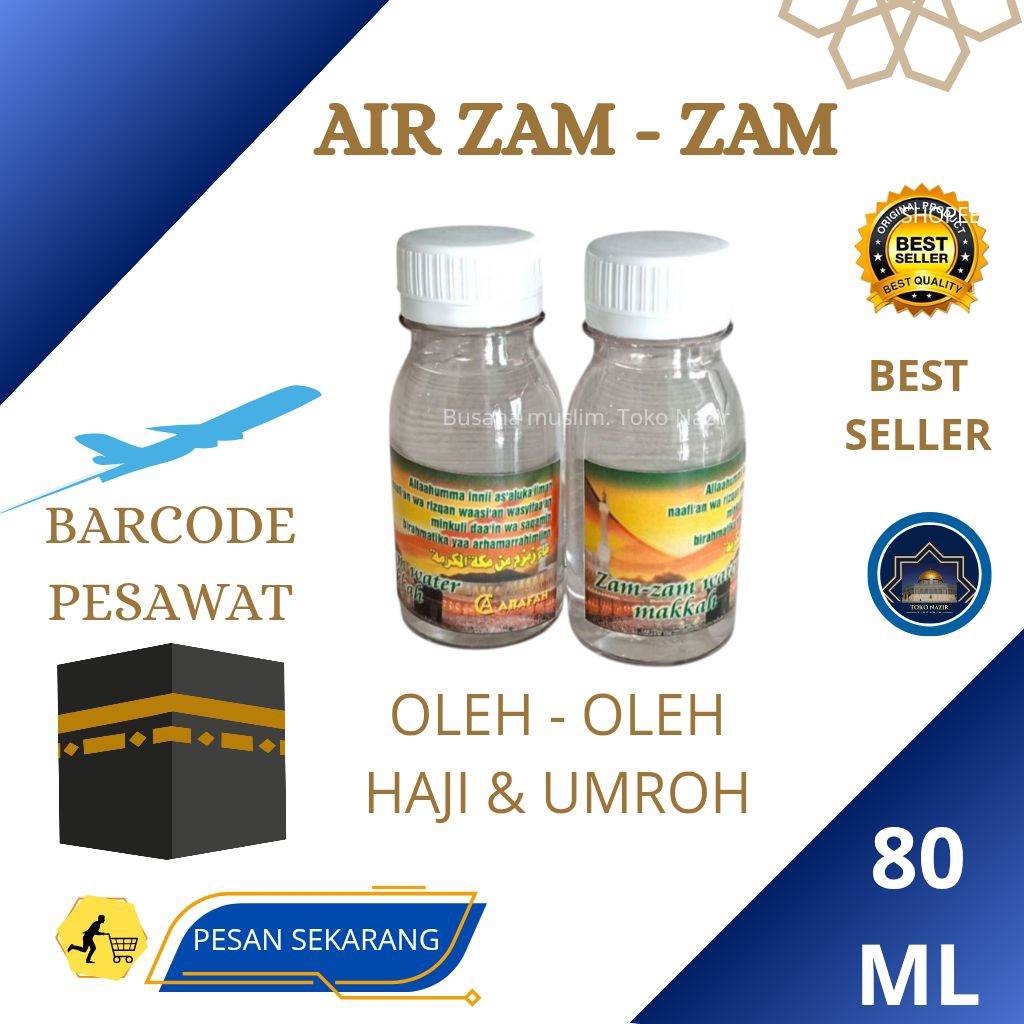 

Nazir - Air Zam Zam 80 ml | Oleh Oleh Haji & Umroh