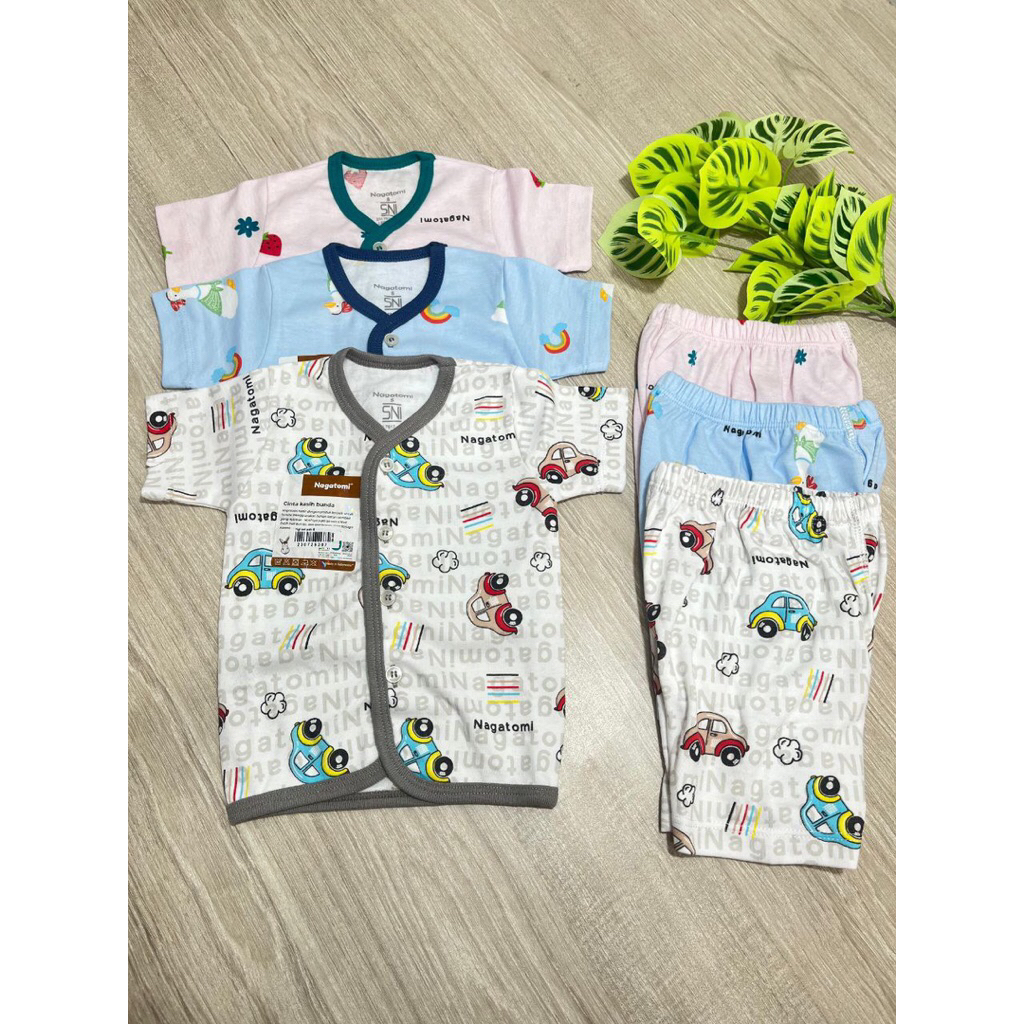 Nagatomi set pdk/Baju Bayi/Nagatomi/Outfit Baby/Pakaian Bayi/Baju Harian Bayi/Baju Bayi Lucu