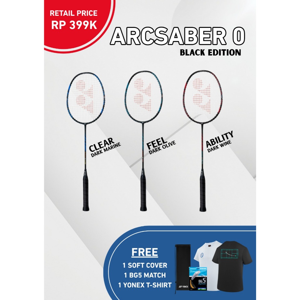 Raket Badminton Yonex ARCSABER 0 Black Edition Spesial Limited Edition Original