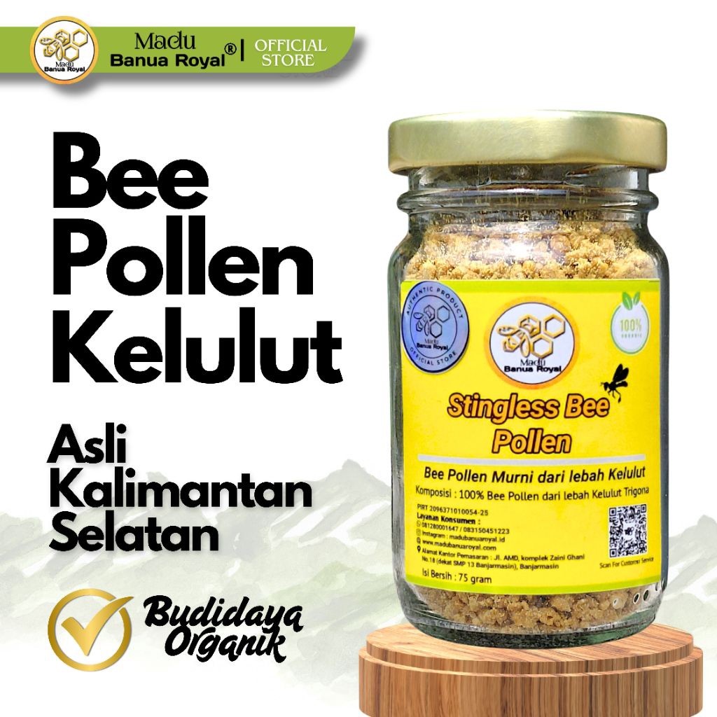 

Stingless Bee Pollen | Bee Bread Kelulut | Bee Pollen Kelulut | Bee Pollen Trigona | Bee Pollen Klanceng dari Madu Banua Royal isi 75 gram