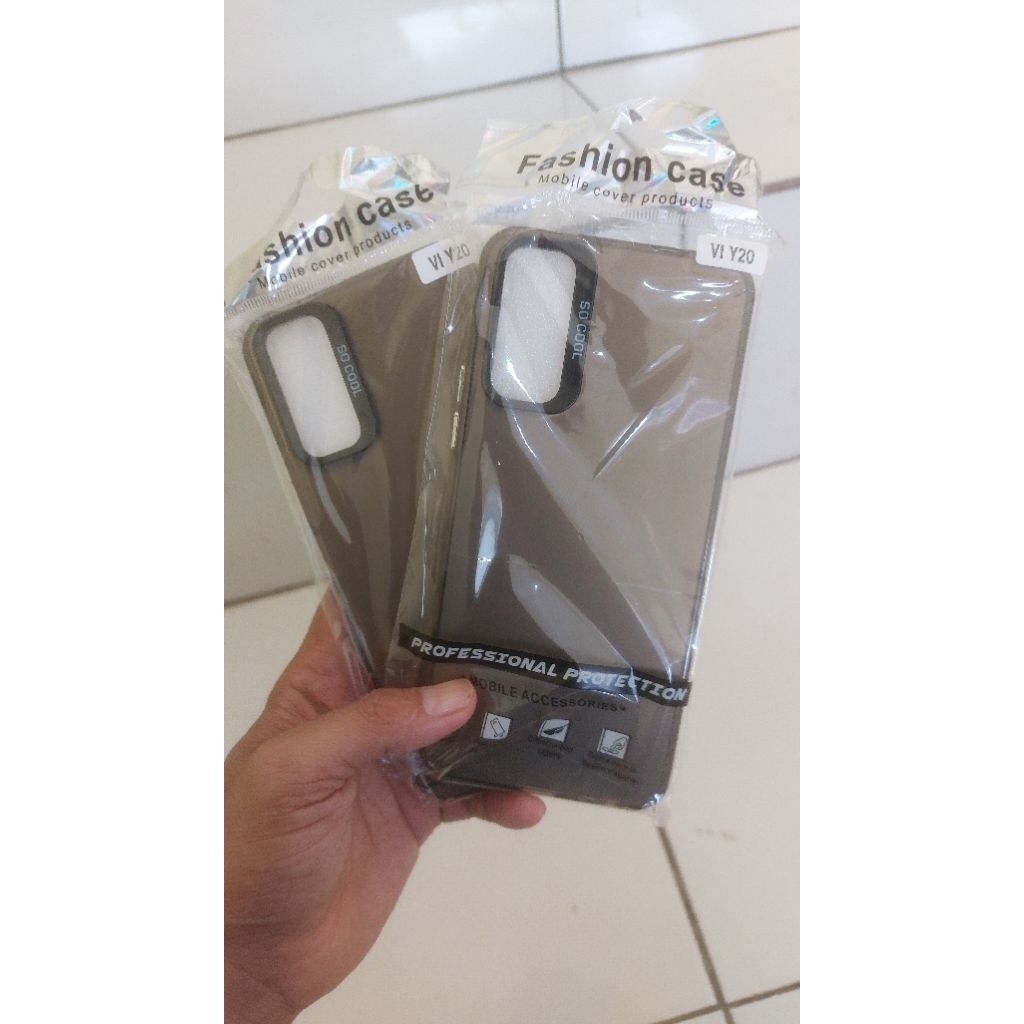 CASE HYBRID IMD HITAM ONLY VIVO Y12S / Y20 / Y20S
